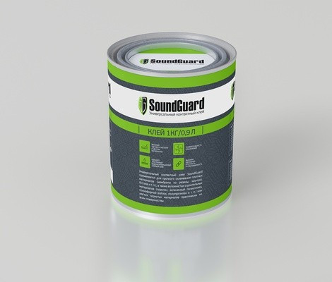 Универсальный контактный клей SoundGuard 1кг/0,9л
