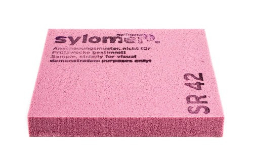 Sylomer SR 42, розовый, лист 1200 х 1500 х 25 мм